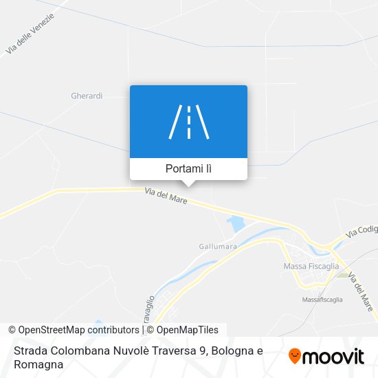 Mappa Strada Colombana Nuvolè Traversa 9