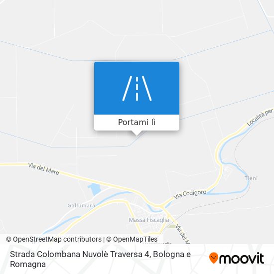 Mappa Strada Colombana Nuvolè Traversa 4