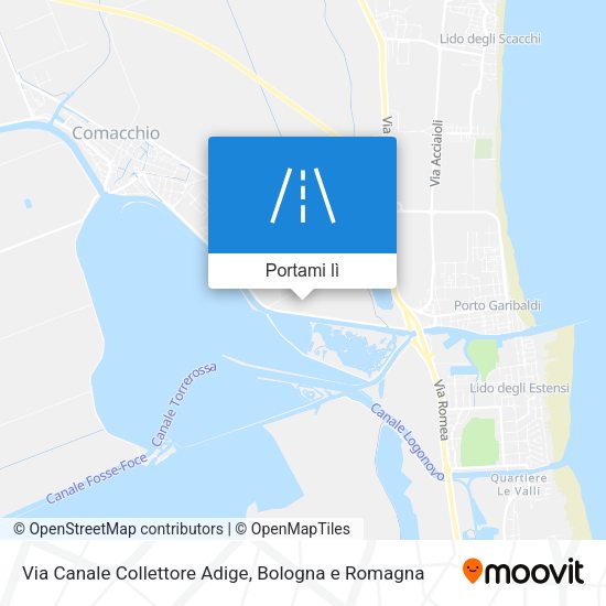 Mappa Via Canale Collettore Adige