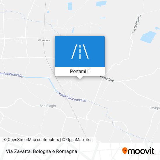 Mappa Via Zavatta