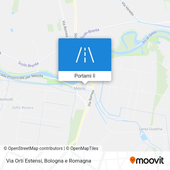 Mappa Via Orti Estensi