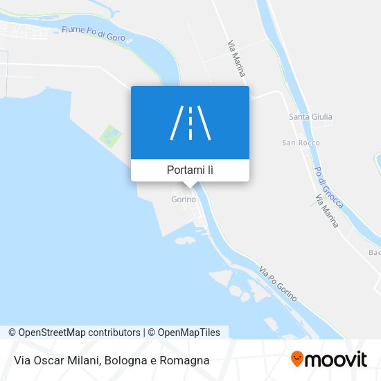 Mappa Via Oscar Milani