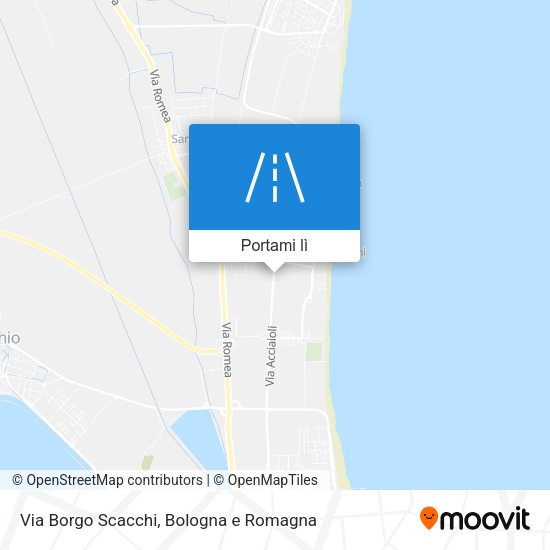 Mappa Via Borgo Scacchi