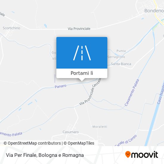 Mappa Via Per Finale