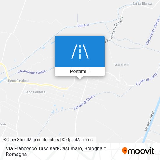Mappa Via Francesco Tassinari-Casumaro
