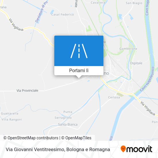 Mappa Via Giovanni Ventitreesimo
