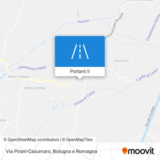 Mappa Via Pirani-Casumaro