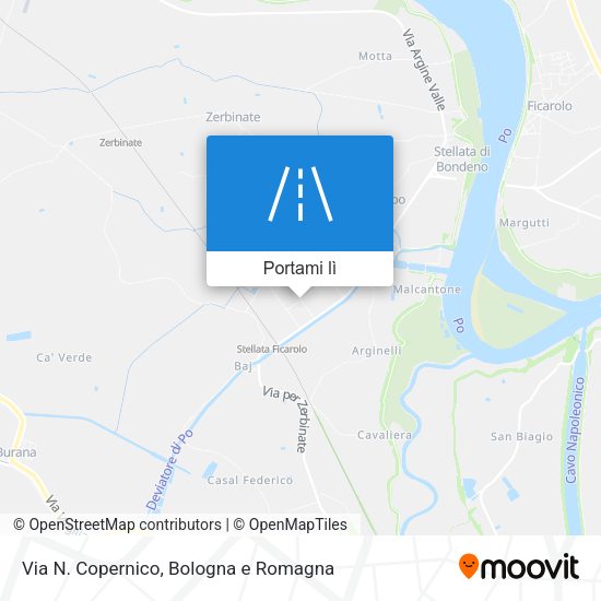 Mappa Via N. Copernico