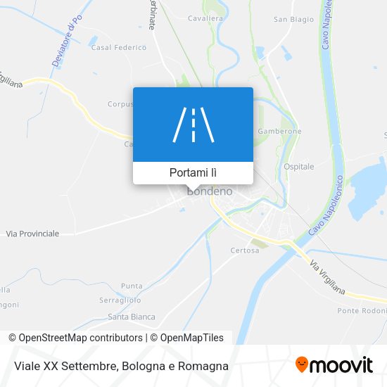 Mappa Viale XX Settembre