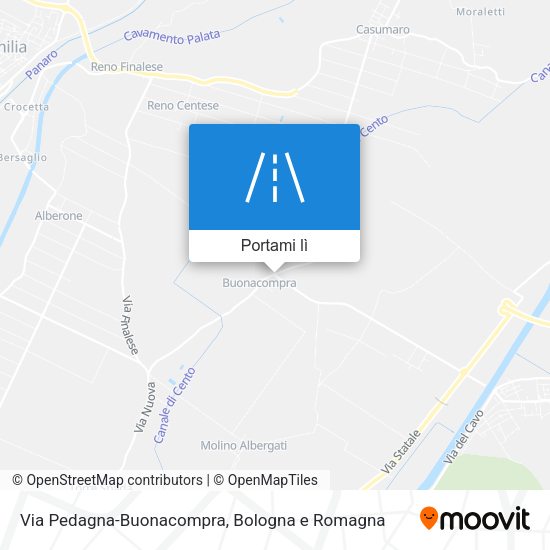 Mappa Via Pedagna-Buonacompra