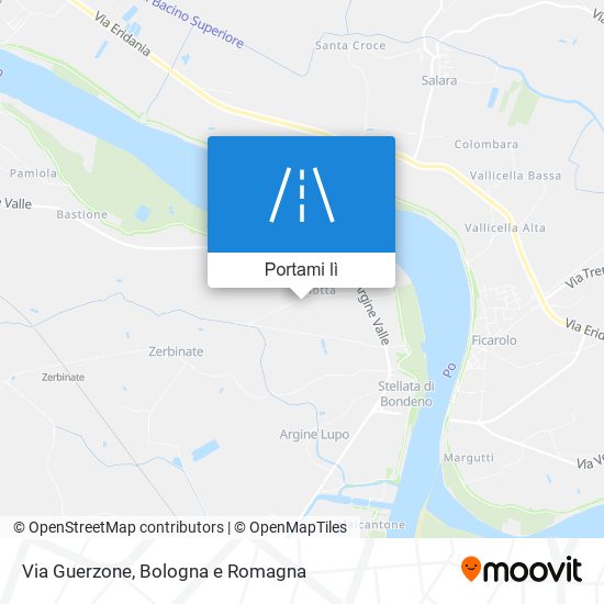 Mappa Via Guerzone