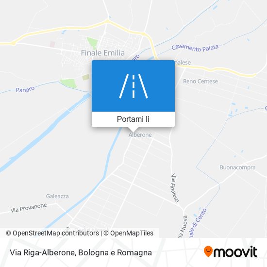 Mappa Via Riga-Alberone