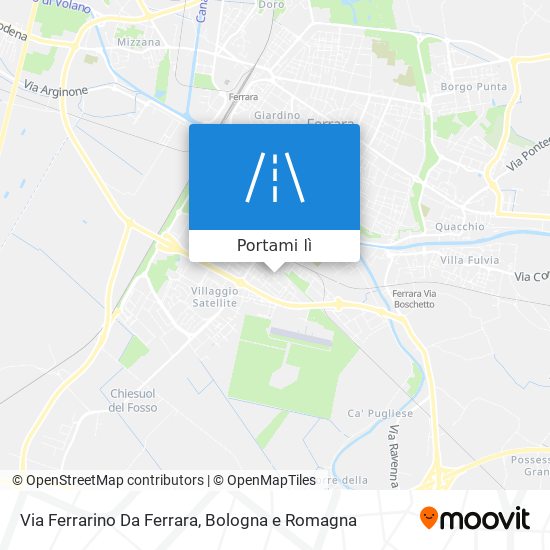 Mappa Via Ferrarino Da Ferrara