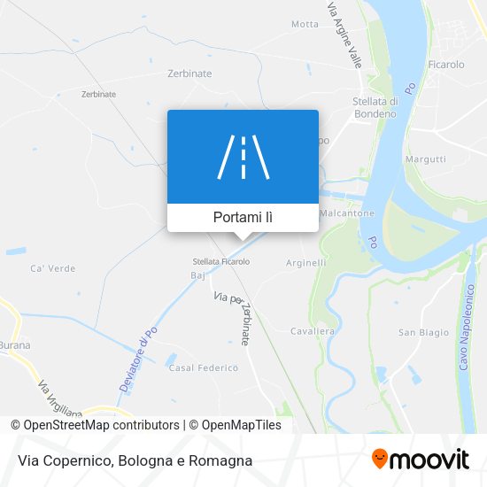 Mappa Via Copernico