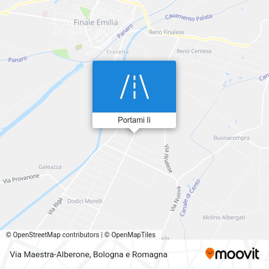Mappa Via Maestra-Alberone