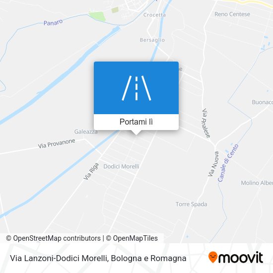 Mappa Via Lanzoni-Dodici Morelli