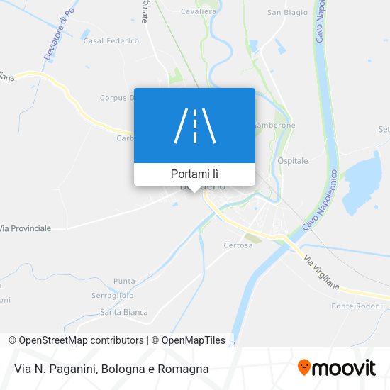 Mappa Via N. Paganini