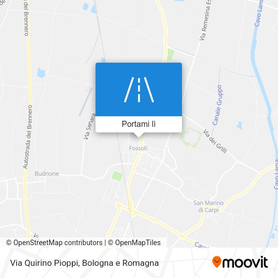 Mappa Via Quirino Pioppi