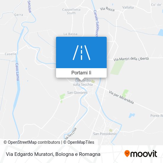 Mappa Via Edgardo Muratori