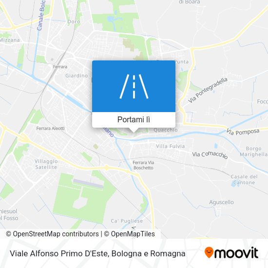 Mappa Viale Alfonso Primo D'Este