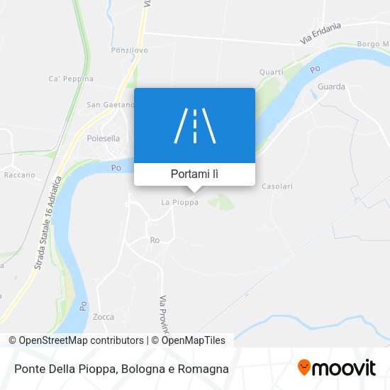 Mappa Ponte Della Pioppa