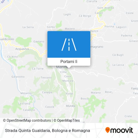 Mappa Strada Quinta Gualdaria
