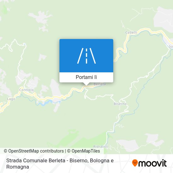Mappa Strada Comunale Berleta - Biserno