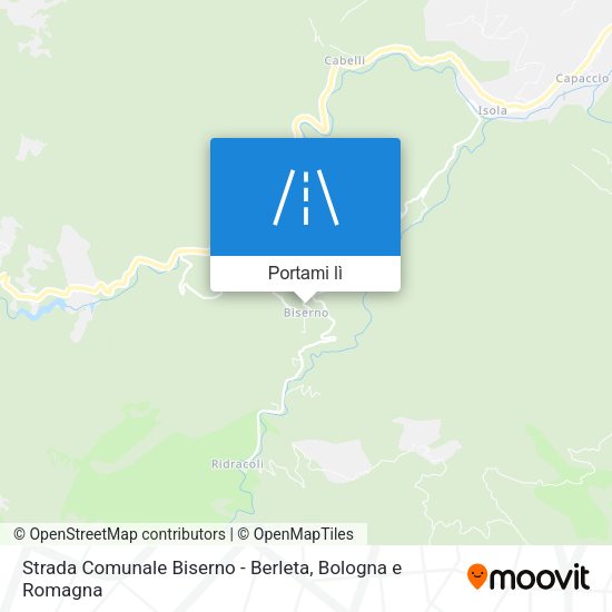 Mappa Strada Comunale Biserno - Berleta