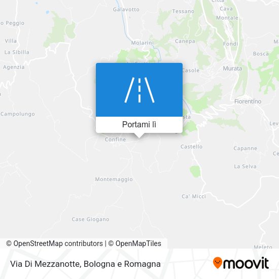 Mappa Via Di Mezzanotte