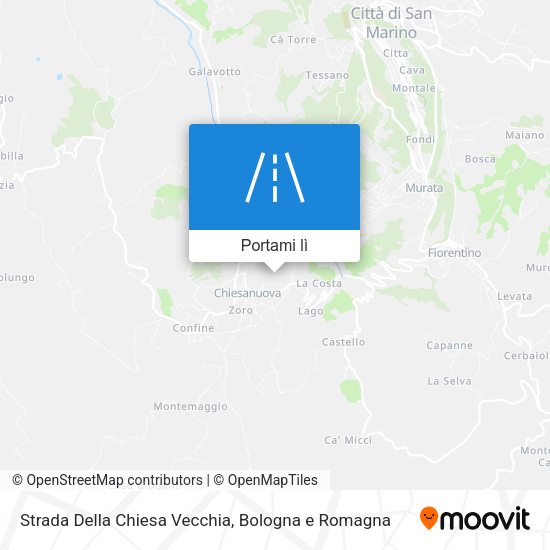 Mappa Strada Della Chiesa Vecchia