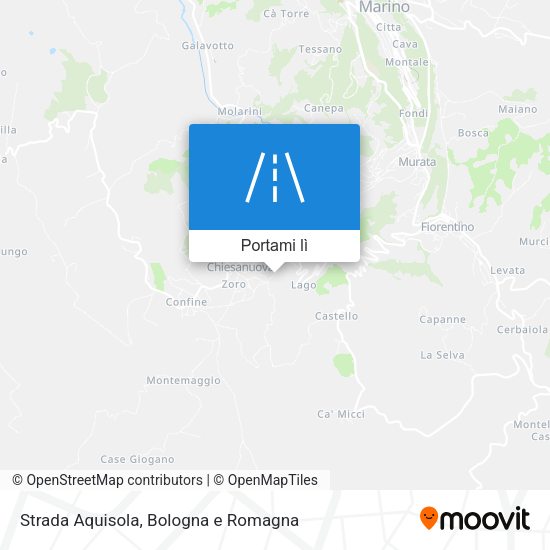 Mappa Strada Aquisola