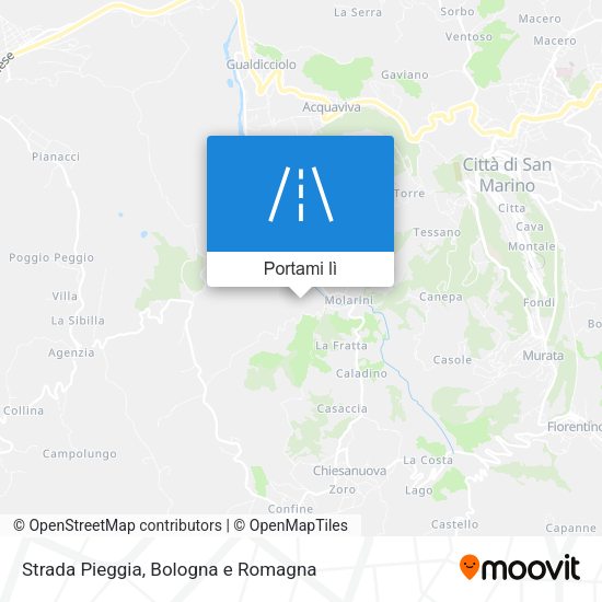 Mappa Strada Pieggia