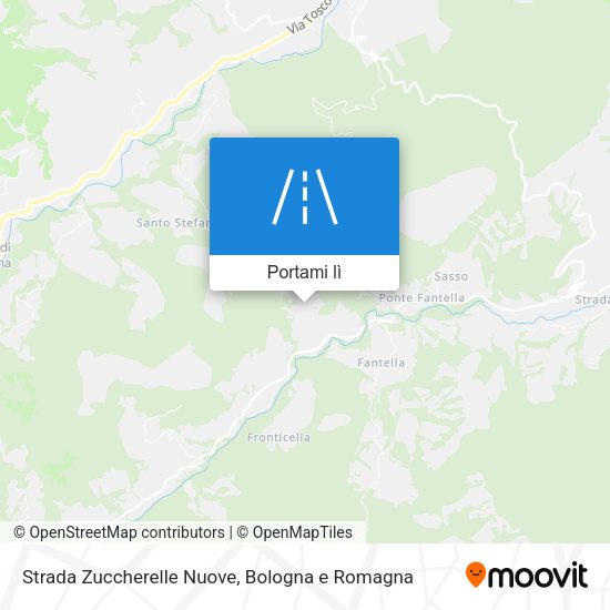 Mappa Strada Zuccherelle Nuove