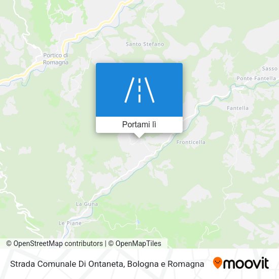 Mappa Strada Comunale Di Ontaneta