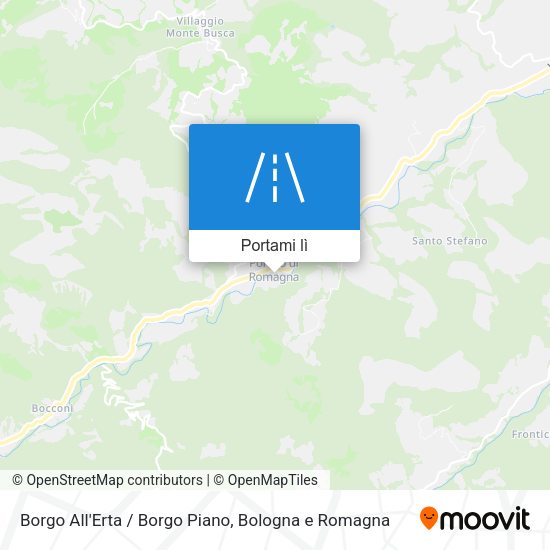Mappa Borgo All'Erta / Borgo Piano