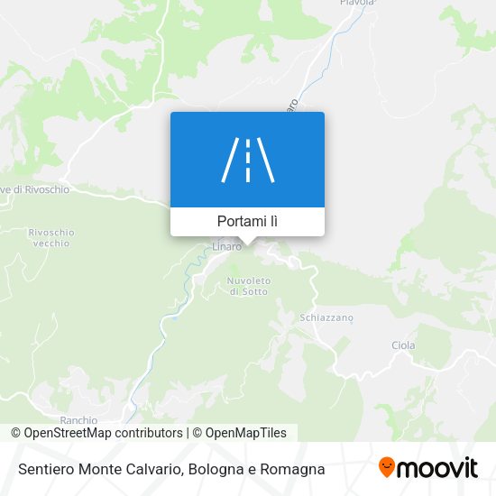 Mappa Sentiero Monte Calvario