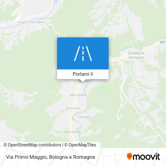 Mappa Via Primo Maggio