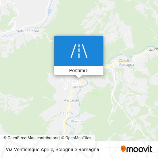 Mappa Via Venticinque Aprile
