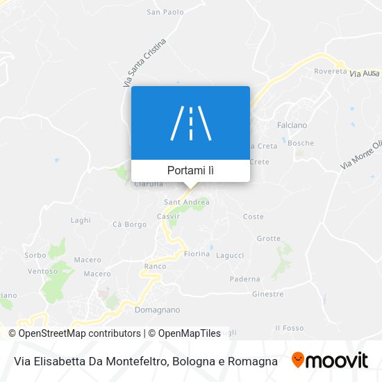 Mappa Via Elisabetta Da Montefeltro