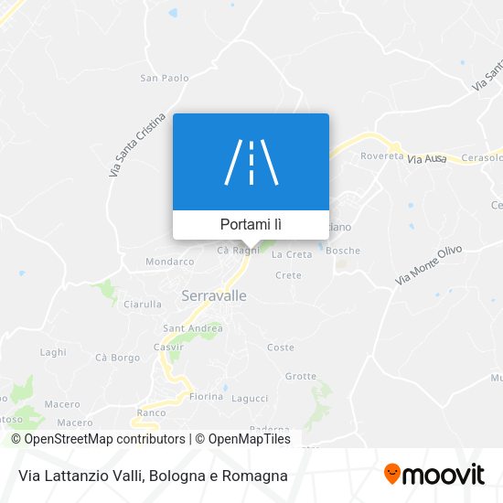 Mappa Via Lattanzio Valli