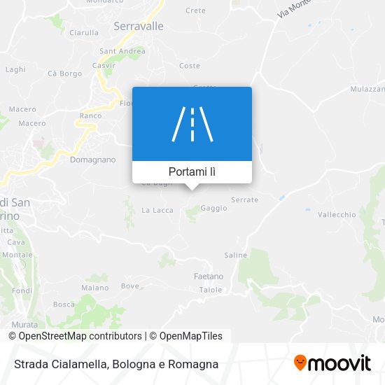 Mappa Strada Cialamella
