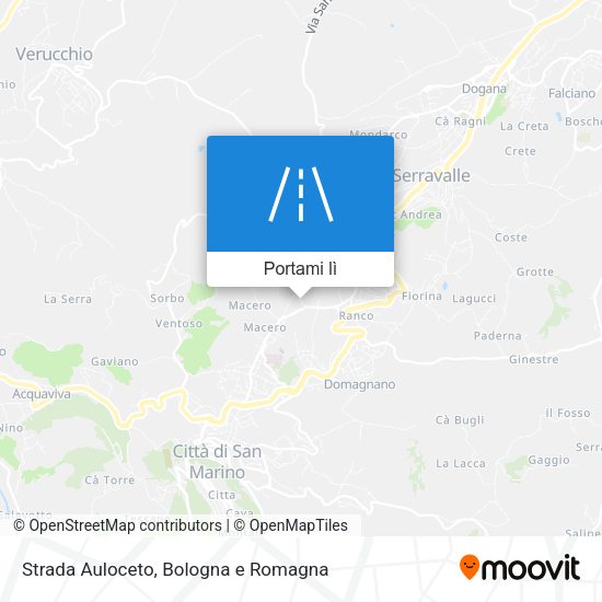 Mappa Strada Auloceto