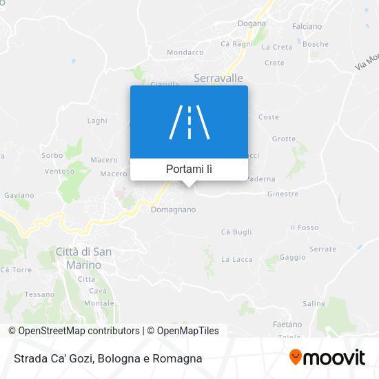 Mappa Strada Ca' Gozi