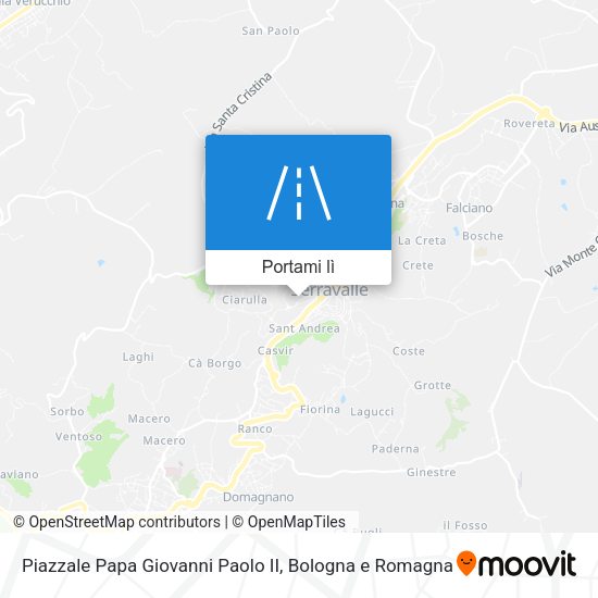 Mappa Piazzale Papa Giovanni Paolo II