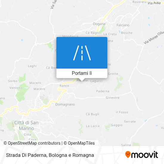 Mappa Strada Di Paderna