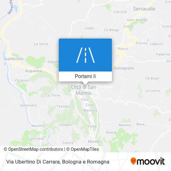 Mappa Via Ubertino Di Carrara