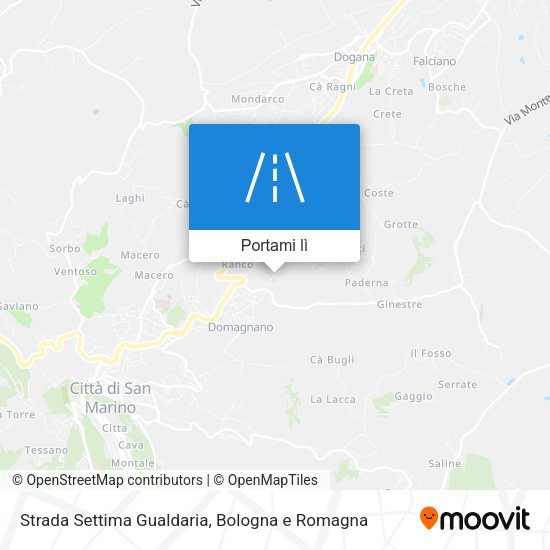 Mappa Strada Settima Gualdaria