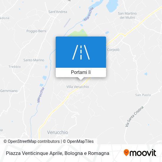 Mappa Piazza Venticinque Aprile