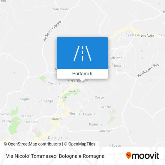 Mappa Via Nicolo' Tommaseo
