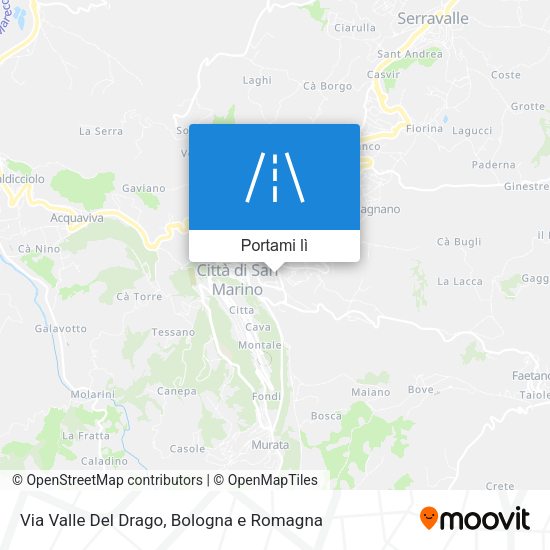 Mappa Via Valle Del Drago